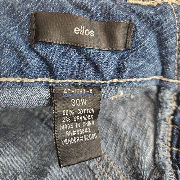 Ellos womans plus 30W dark wash denim jeans - Picture 11 of 12